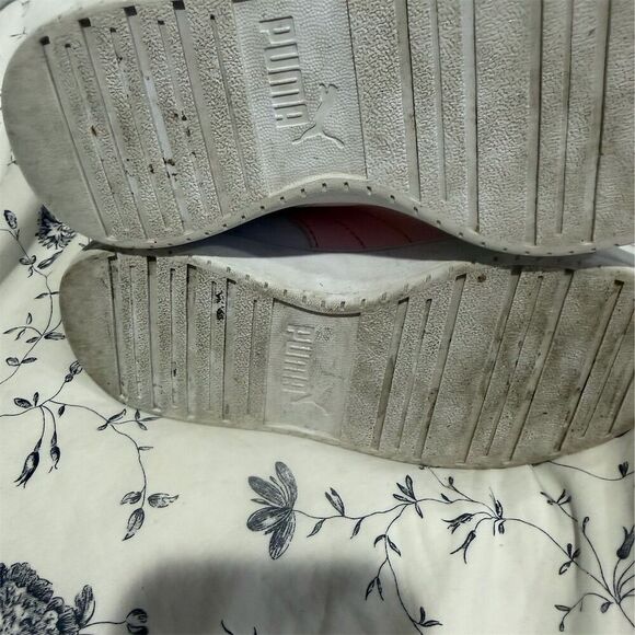 PUMA kids  Sneakers Size 13 Black White Pink Casual Athletic Shoes - Picture 5 of 7
